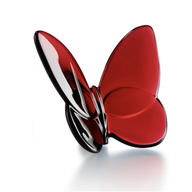 BACCARAT PORTE-BONHEUR GILDED BUTTERFLY