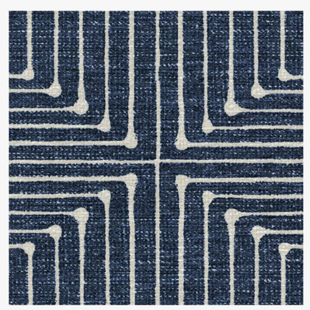 Jonathan Adler Inkdrop Lapis Blue Rug