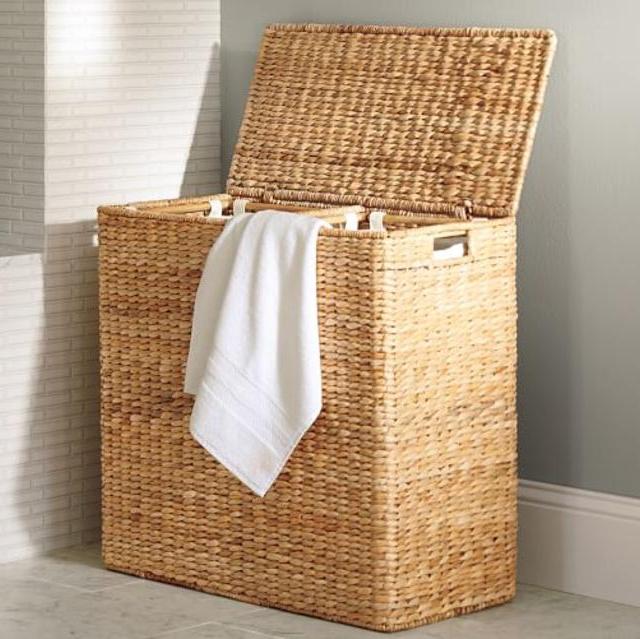Perry Divided Hamper with Liners, Savannah Weave