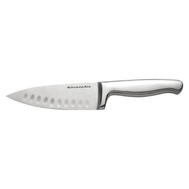 KitchenAid® 6" Stainless Steel Chef Knife with Kullen - Silver product details page