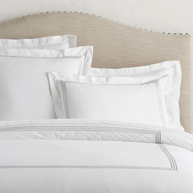 Grand Organic Duvet Cover - Gray Mist