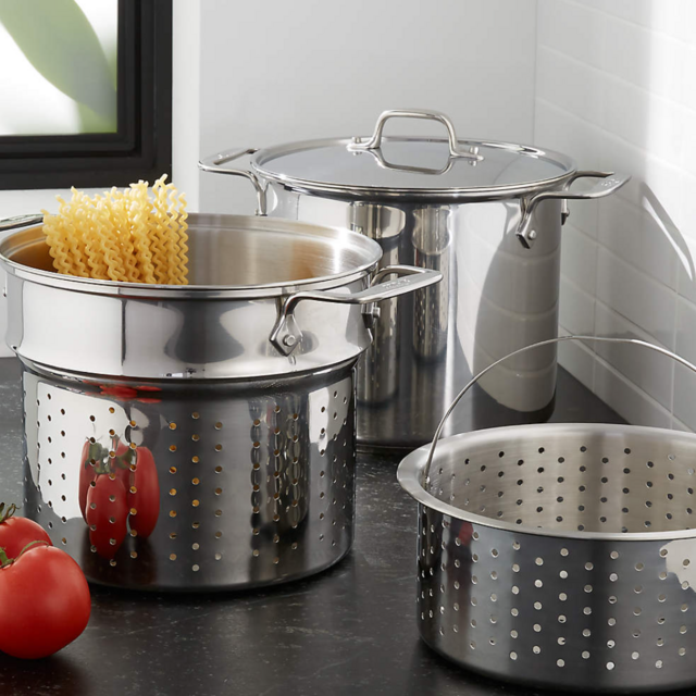 All-Clad ® 8-Qt. Stainless Steel Multipot with Perforated Insert and Steamer Basket