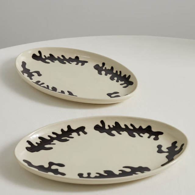 Marloe Marloe Glazed Ceramic Serving Platters