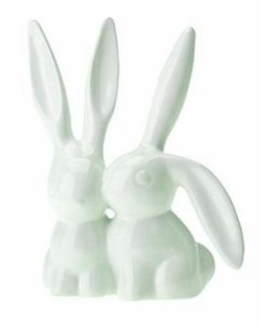 Creative Co-Op Ceramic Bunny Rabbit Ring Holder