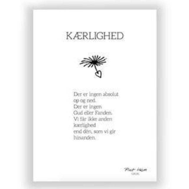 Poster with Piet Hein Text 15x21cm - Set of 3