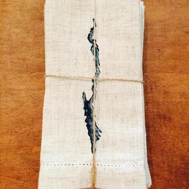 Lake George Silhouette Napkins - Set of 4