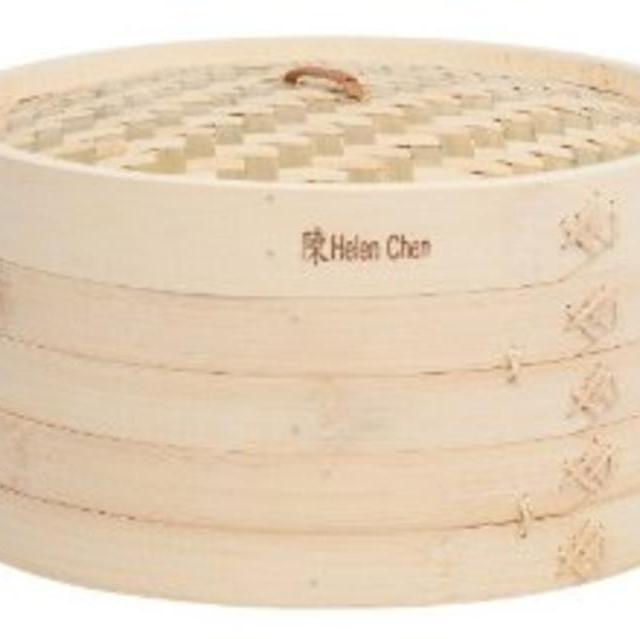 Helen Chen's Asian Kitchen Bamboo Steamer, 12-Inch