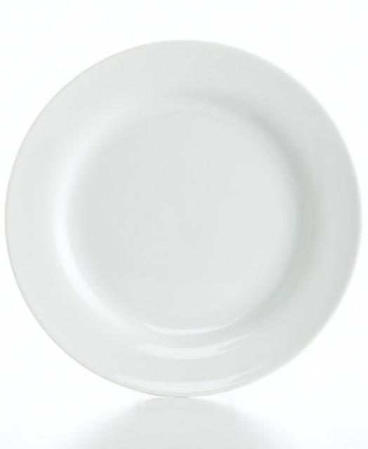 Whiteware Rim Salad Plate
