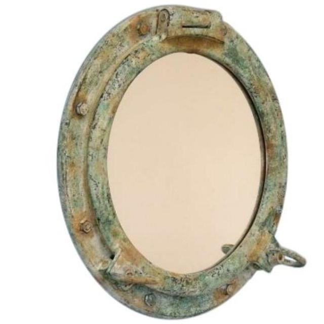 Titanic Shipwrecked Porthole Mirror 20" - Decorative Porthole Mirror - Port Hole