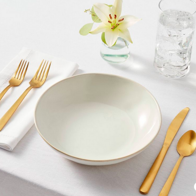 37oz 4pk Stoneware Wethersfield Dinner Bowls White - Threshold™