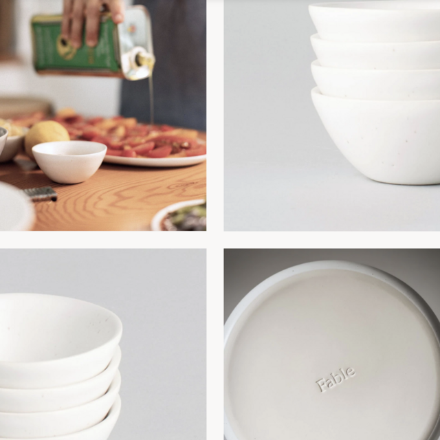 The Little Bowls (in Speckled White)