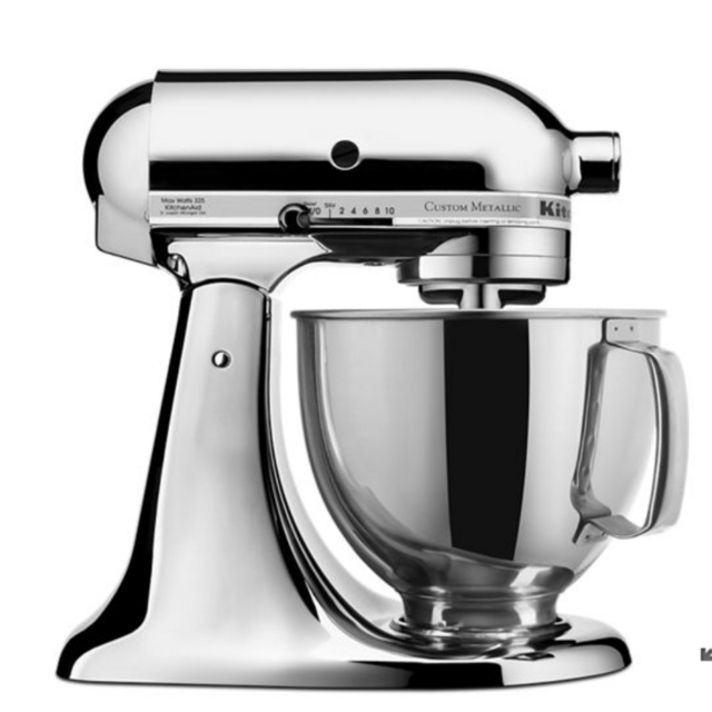 Custom Metallic® Series 5 Quart Tilt-Head Stand Mixer - Chrome