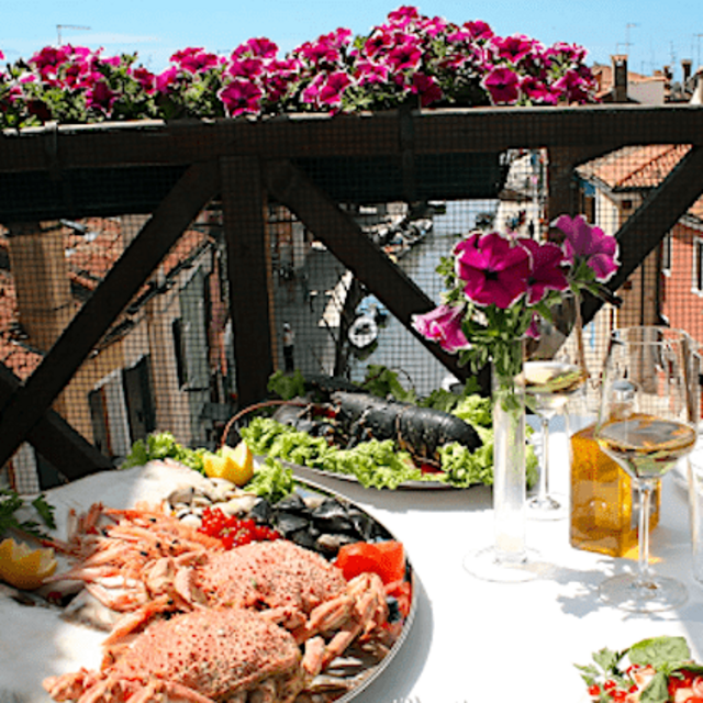 Dinner at Riva Rosa Ristorante on Burano Island in Venice