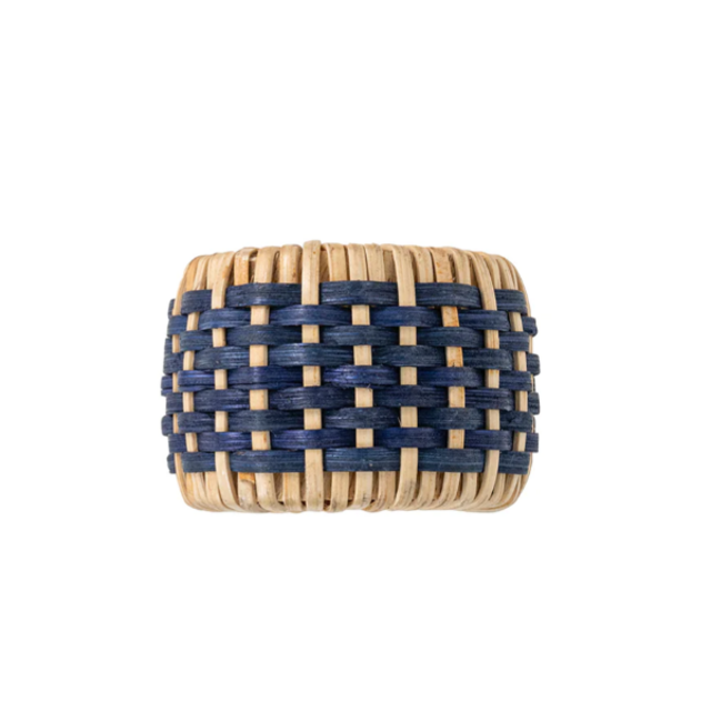 Woven Napkin Ring - Navy