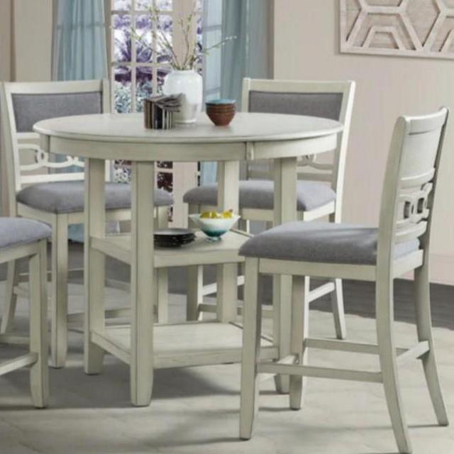 Albert White 3 Piece Counter Height Set