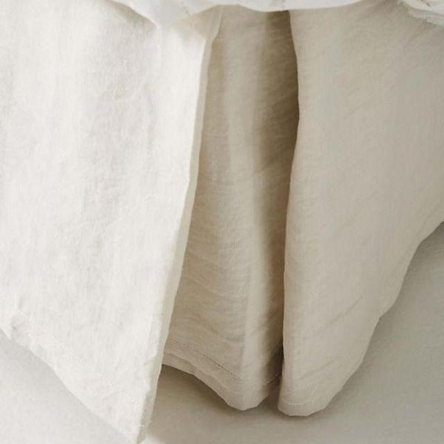 Relaxed Cotton-Linen Bed Skirt