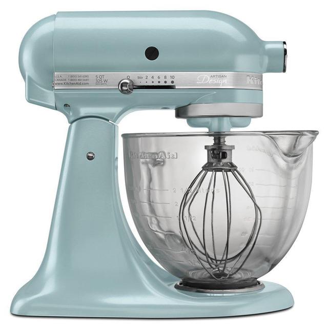 KitchenAid KSM155GBRI 5-Qt. Artisan Design Series with Glass Bowl - Raspberry Ice