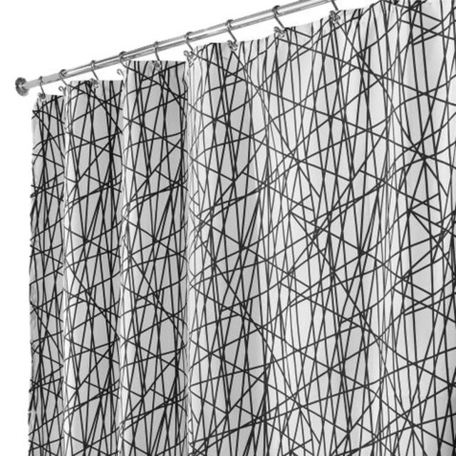 interDesign Abstract Shower Curtains