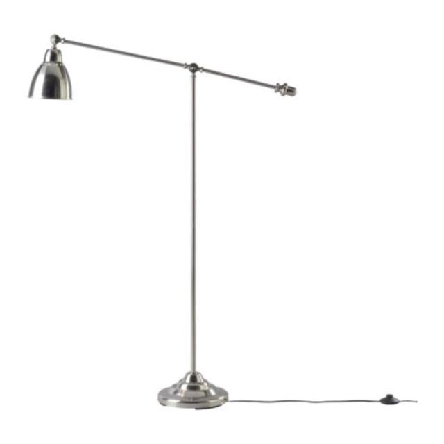 BAROMETER Floor/reading lamp, nickel plated
