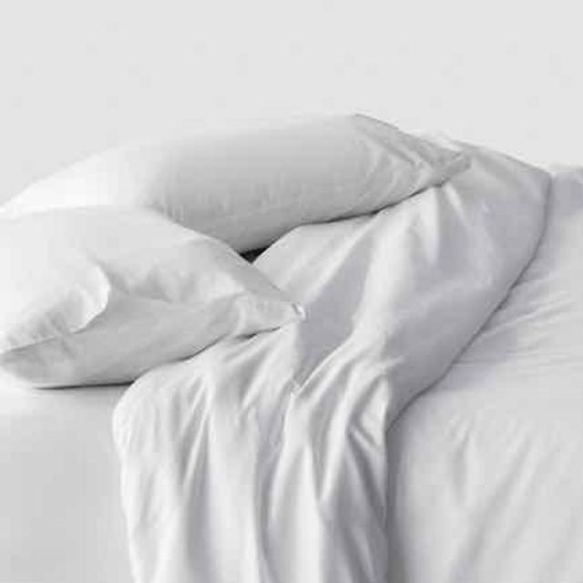 King Organic Turkish Cotton Duvet Cover in White
