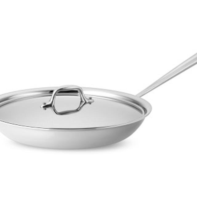 All-Clad Tri-Ply Stainless-Steel Traditional Covered Fry Pan
