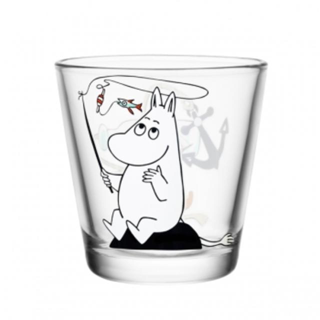Moomin glass 21 cl, Moomintroll fishing