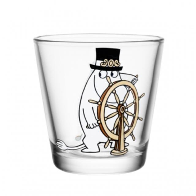 Moomin glass 21 cl, Moominpappa at the helm
