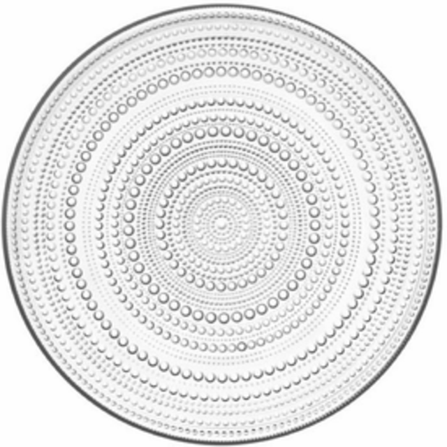 Iittala Kastehelmi Dewdrop Serving Plate, clear