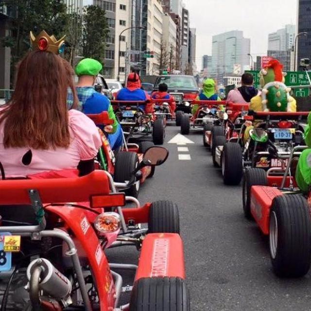 Street Kart Racing in Tokyo (Real Life Mario Kart!)