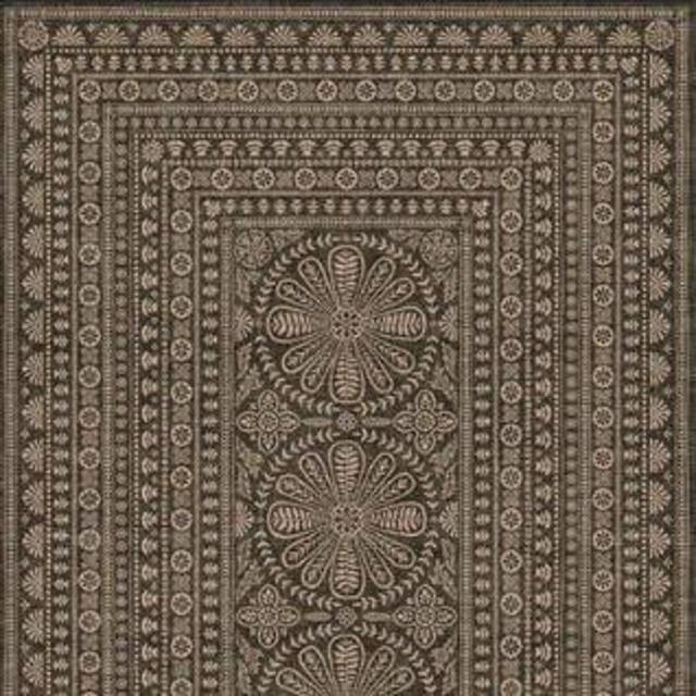 Maia Soft Black Re-Jute Washable 6x9 Rug and Pad
