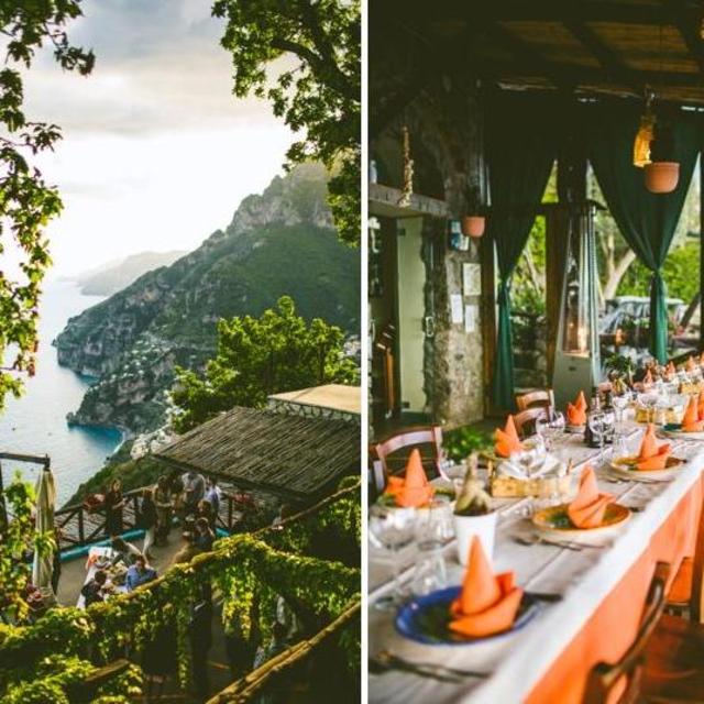 Dinner on the Almafi Coast