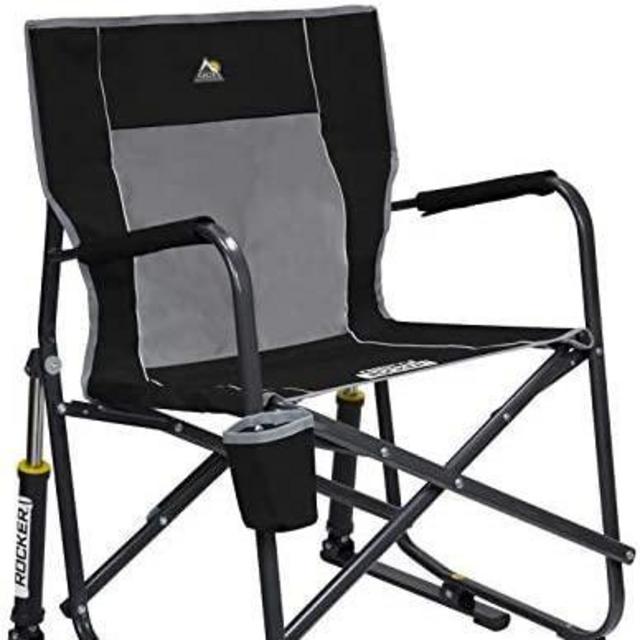 GCI Outdoor Freestyle Rocker Portable Folding Rocking Chair - Black