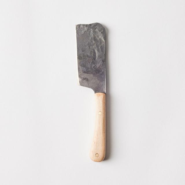 Hand-Forged Wood-Handle Cheese Knife