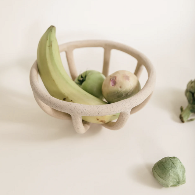 Prong Fruit Bowl, Speckled small