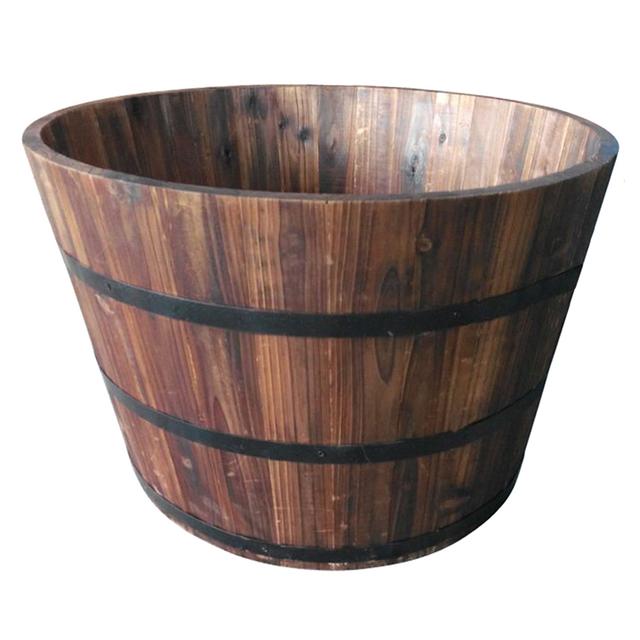 Garden Treasures 25.98-in x 16.93-in Barrel
