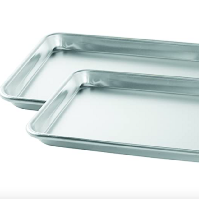 Nordic Ware Natural Aluminum Commercial Baker's Half Sheet (2 Pack), Silver
