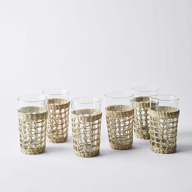Seagrass Tumblers & Pitcher