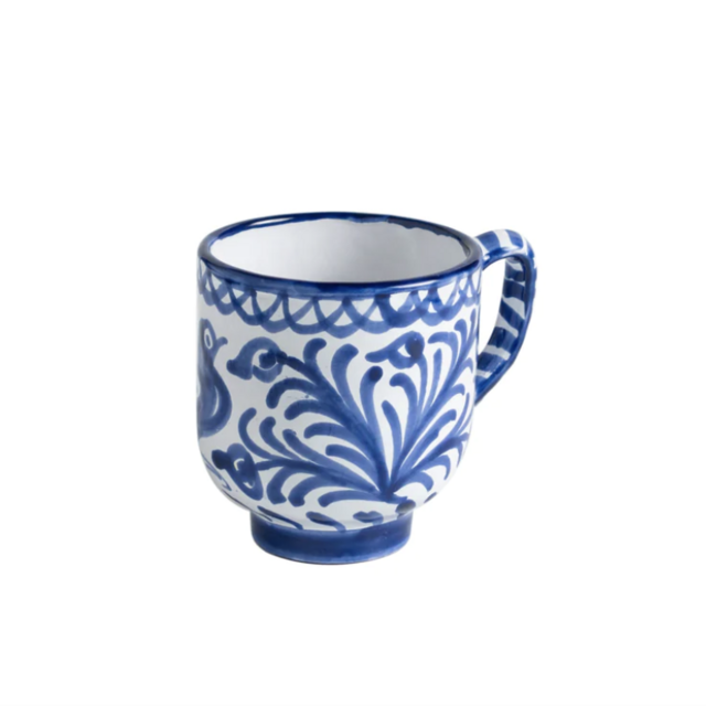 Casa Azul Mug with Hand-painted Designs