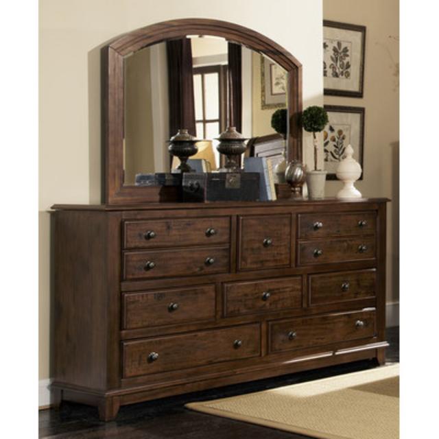 8 Drawer Dresser with Mirror