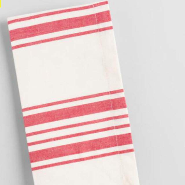 Red Villa Stripe Napkins Set of 4