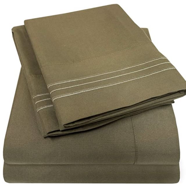 Olive Bed Sheet Set - Extra Soft