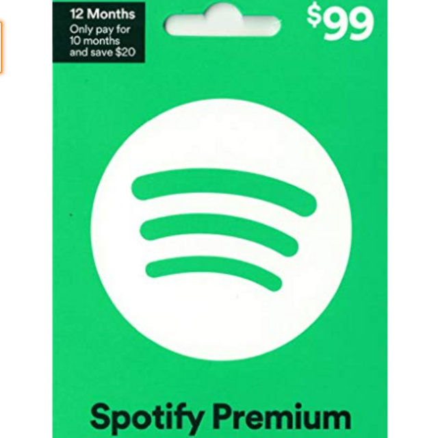 Spotify Gift Card (12 months of music)