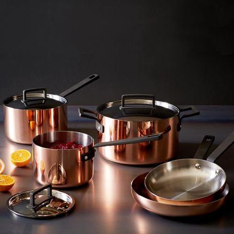 Tri-Ply Copper Cookware 8- Piece Set