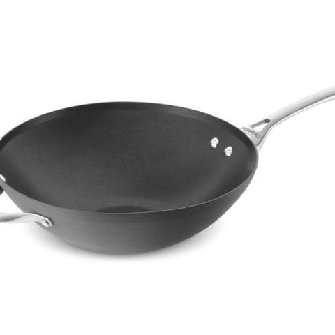 Calphalon Contemporary Nonstick Flat Bottom Wok, 12"