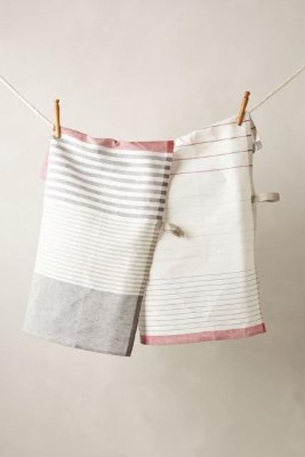 Pastry Stripe Dishtowels
