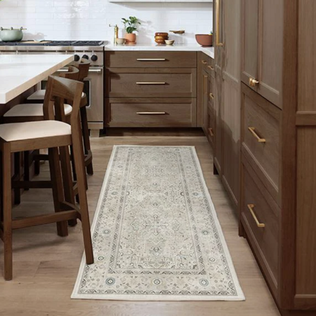 Ruggable-Kamran Ivory Opal Rug Runner 10'