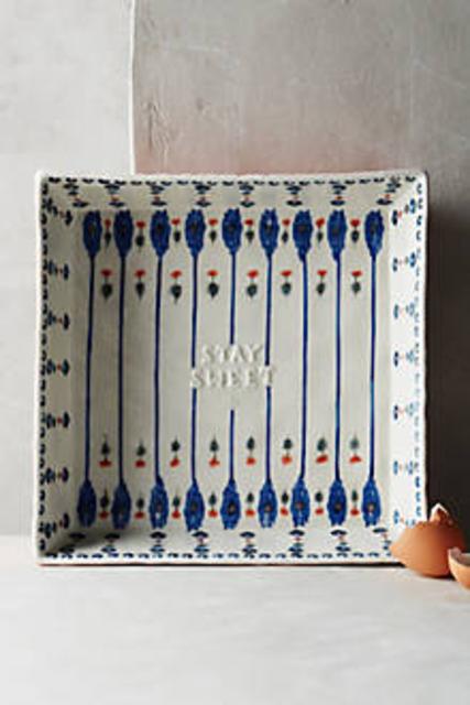 Handpainted Lucerne Brownie Pan