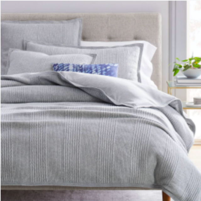 Cotton Cloud Duvet Cover and Shams - Grey