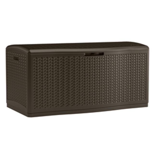 Suncast 52-in L x 29-in W 124-Gallon Java Resin Deck Box
