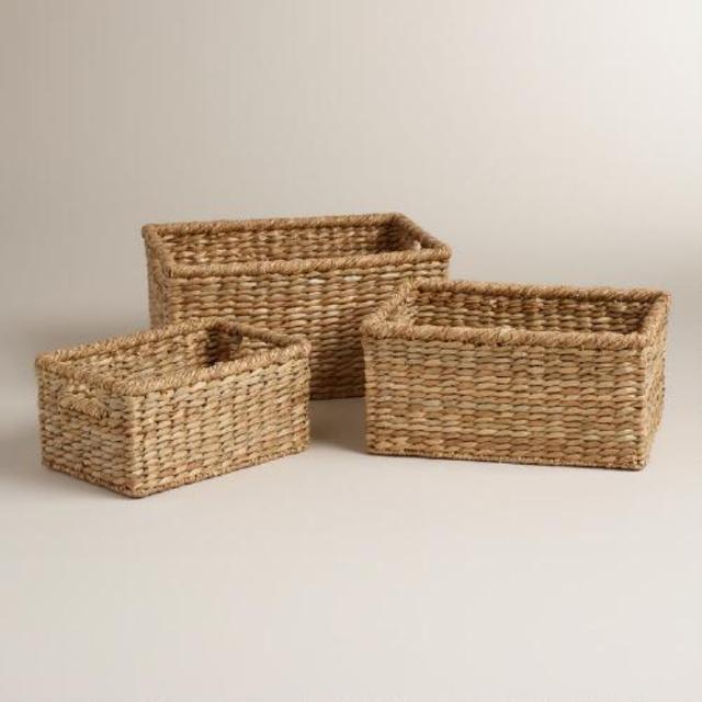 Natural Rectangular Samantha Storage Baskets